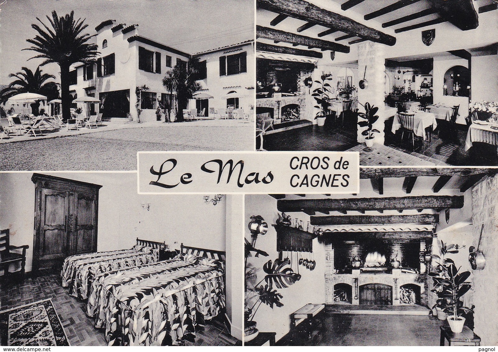 06: Cros-de-Cagnes : Le Mas - Hôtel-Restaurant-Pension ( Cpsm G.F. ) - Autres & Non Classés