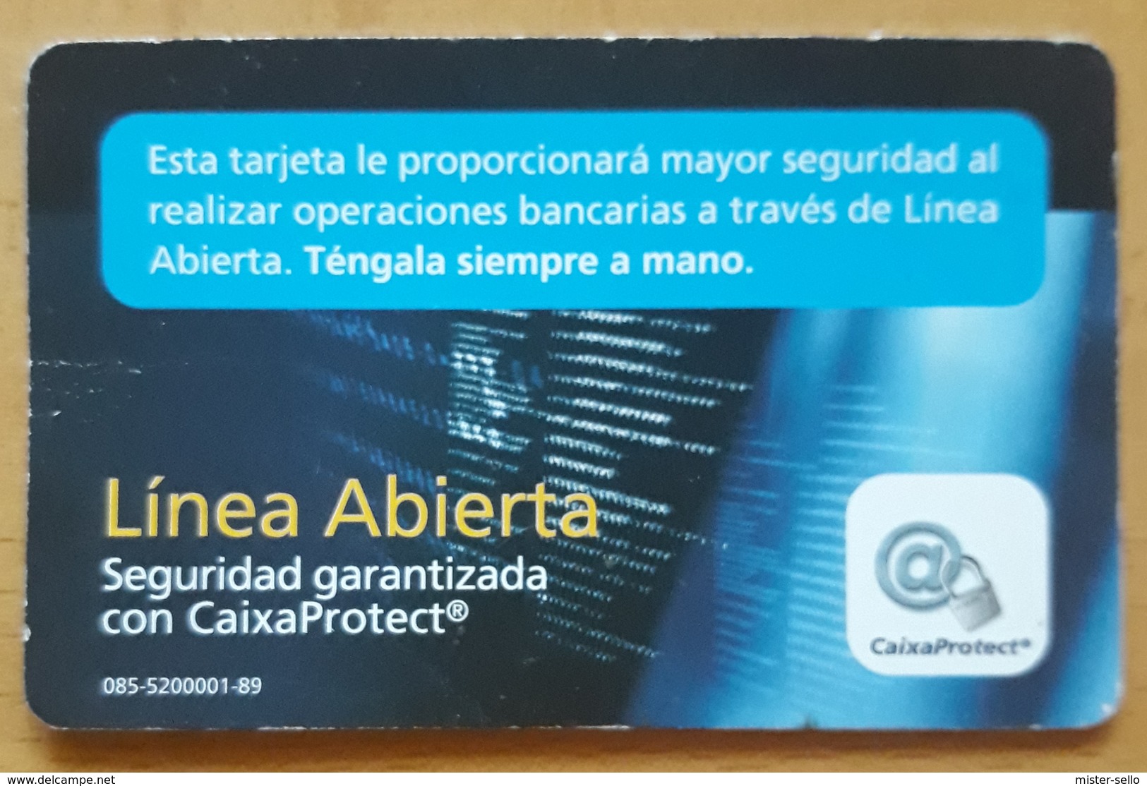 TARJETA LINEA ABIERTA BANCA LA CAIXA. - Otros & Sin Clasificación