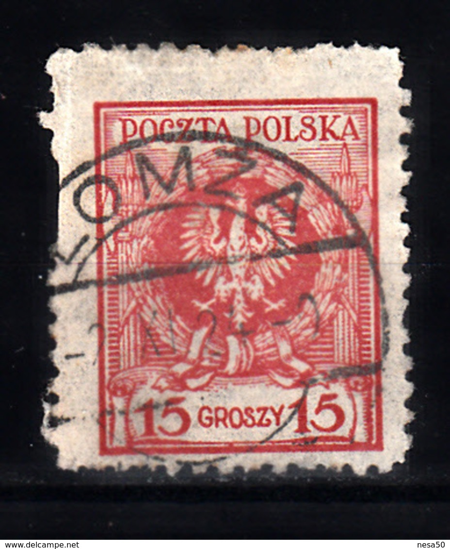 Polen 1924 Mi Nr 206 , Adelaar In De Krans - Gebruikt