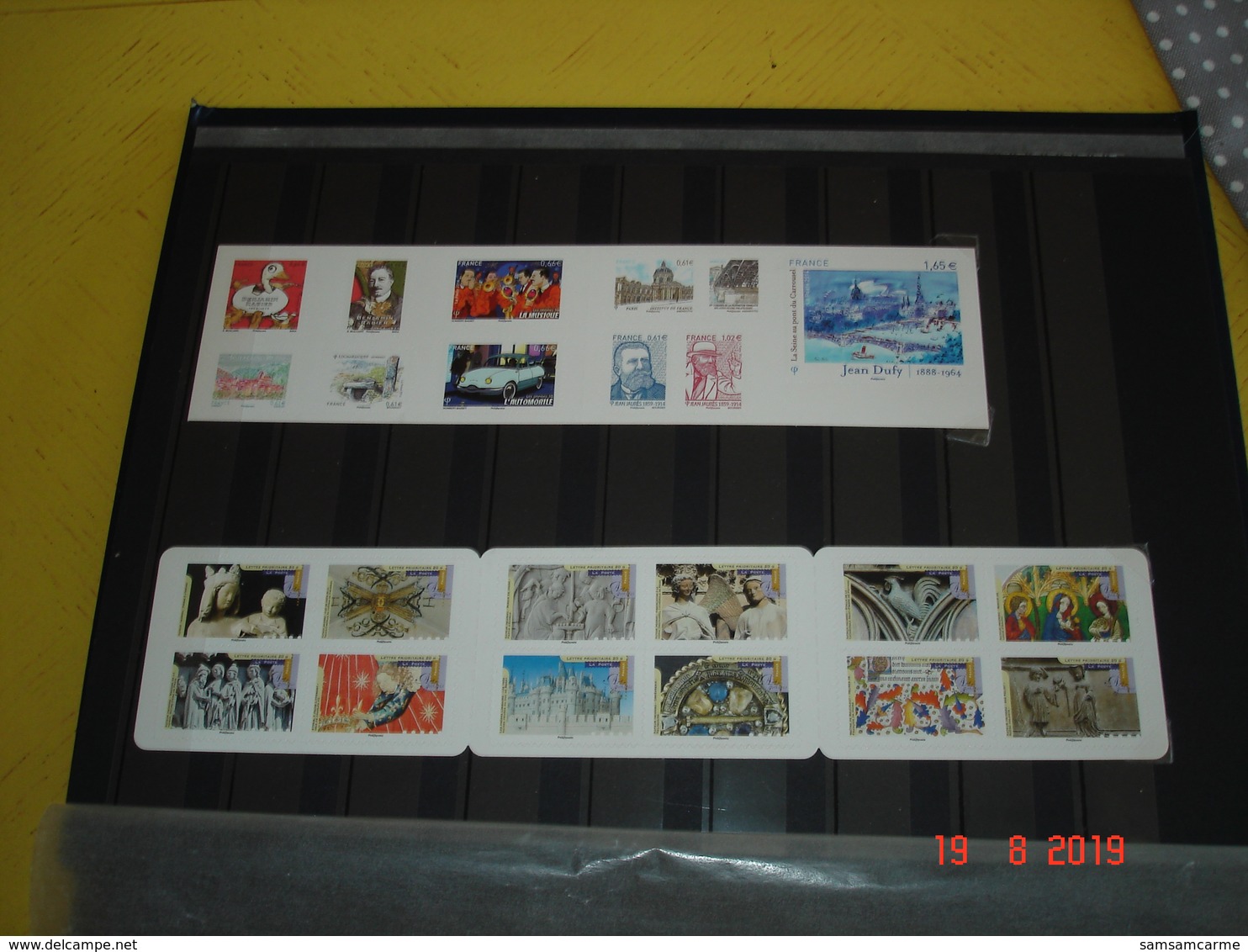 ALBUM CONTENANT TIMBRES,BLOCS FEUILLETS ET CARNETS NON PLIES NEUFS LUXE DE FRANCE  TRES BELLE COTE - Collections (en Albums)