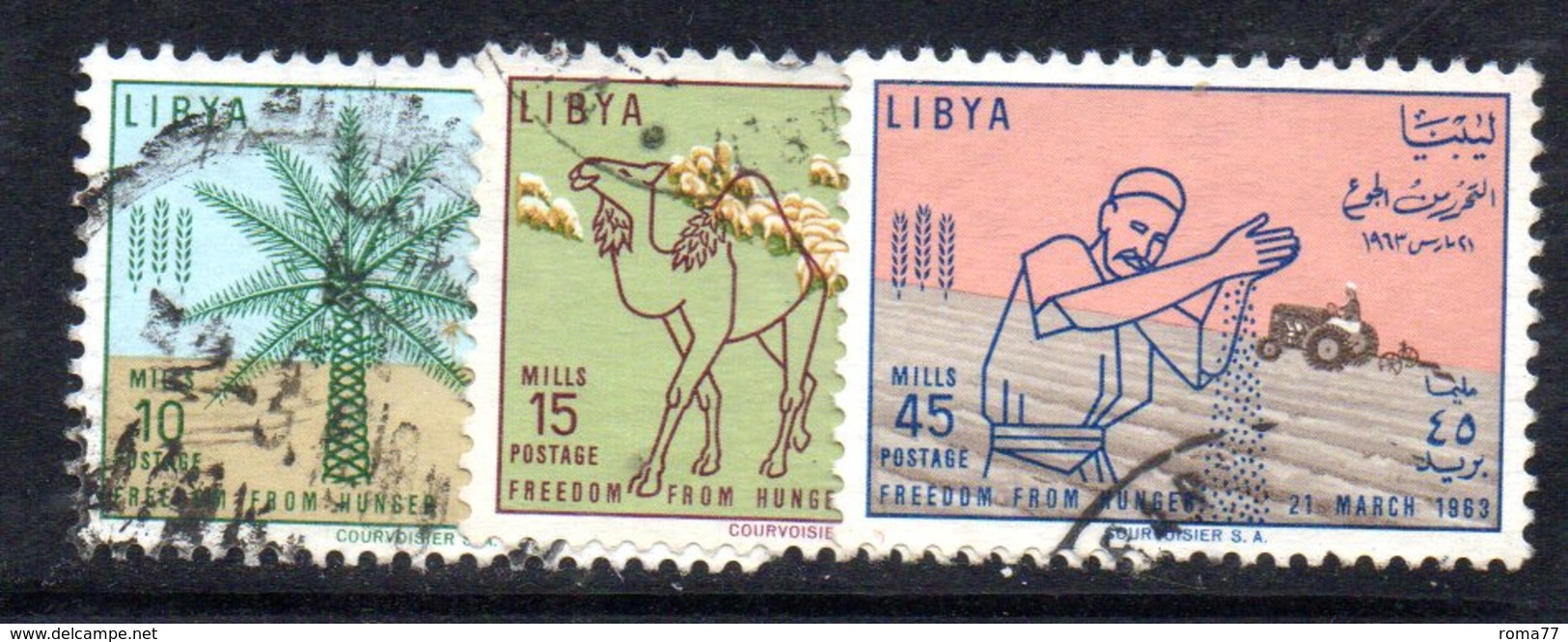 APR2351 - LIBIA 1963 ,  Serie Usata  (2380A)  FAME - Libia