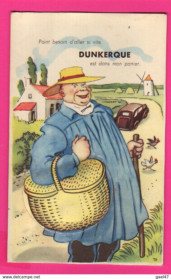 CPA CARTE A SYSTÈME (Ref: Z2180) DUNKERQUE (59 NORD) - Dunkerque