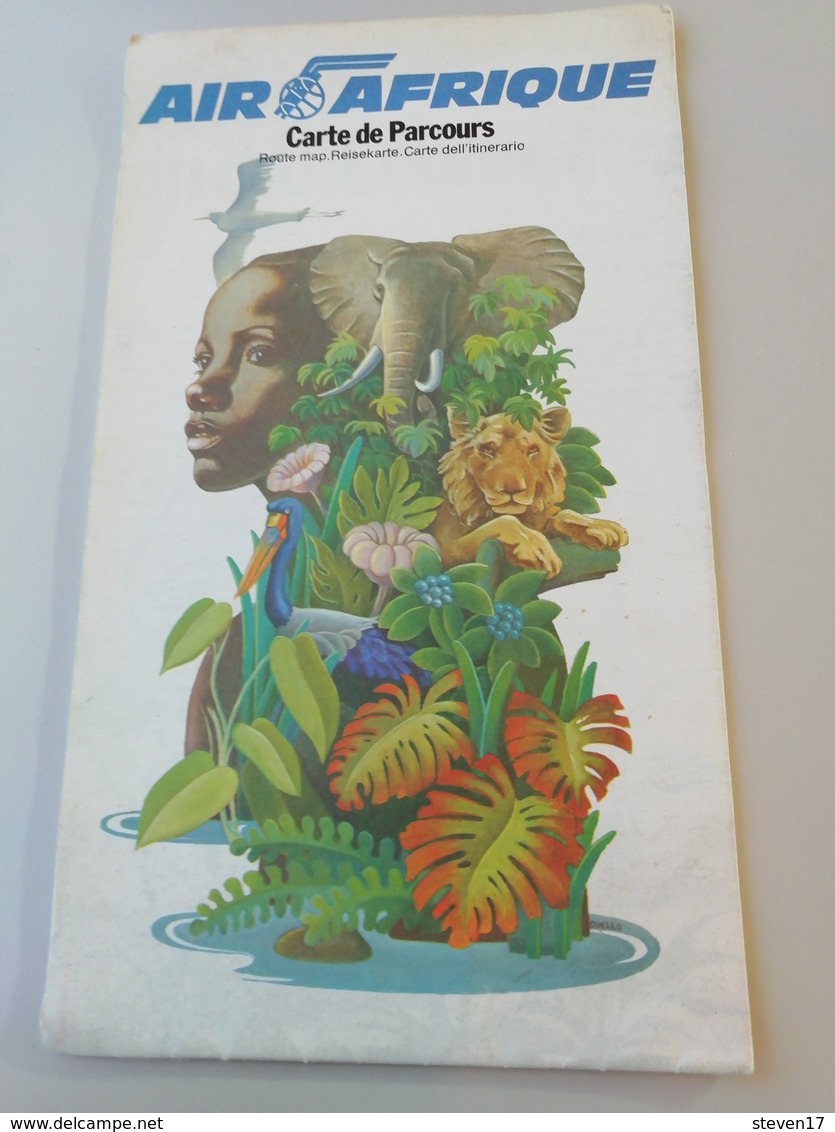 AIR AFRIQUE CARTE DE PARCOURS - Manuels