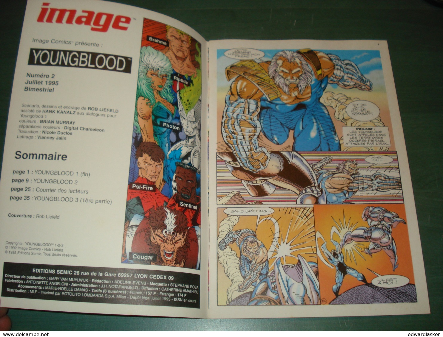 YOUNGBLOOD N°2 - Semic 1995 - Rob Liefield - Image - Bon état - Lug & Semic