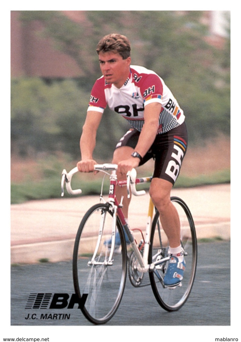 CARTE CYCLISME JUAN CARLOS MARTIN TEAM BH 1989 - Cyclisme