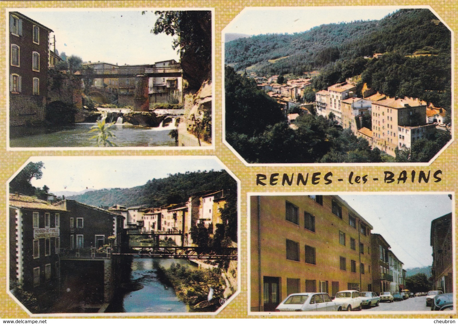 11. RENNES LES BAINS. CPSM. CARTE MULTI VUES. VUE GENERALE. THERMES ROMAINS. LES PONTS. NOUVEAUX THERMES - Other & Unclassified