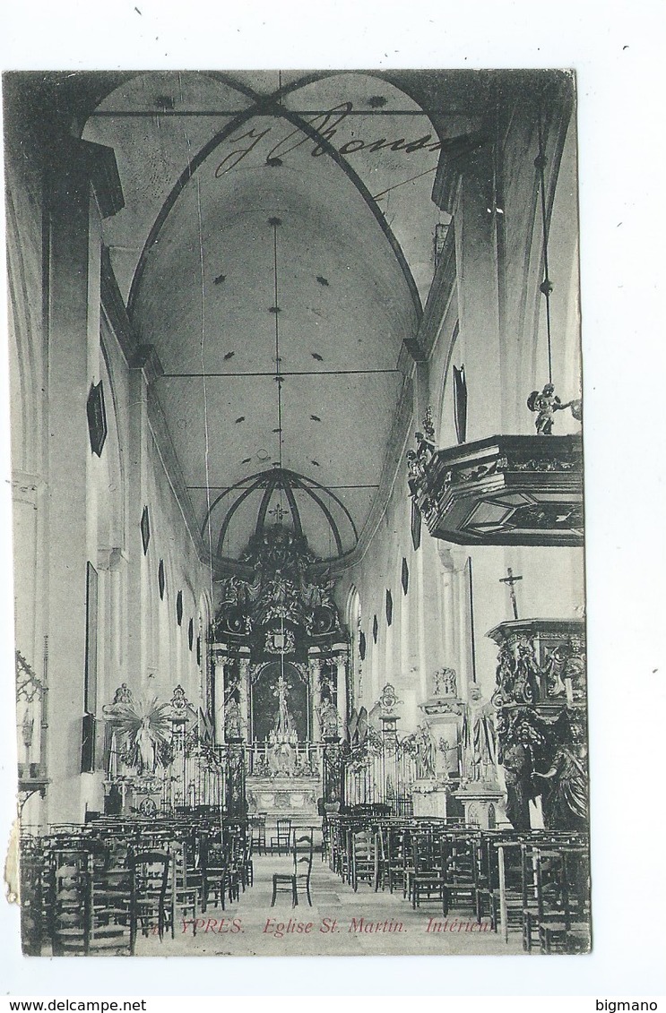 Ieper Ypres Eglise Martin Intérieur ( Th. Van Den Heuvel ) - Ieper