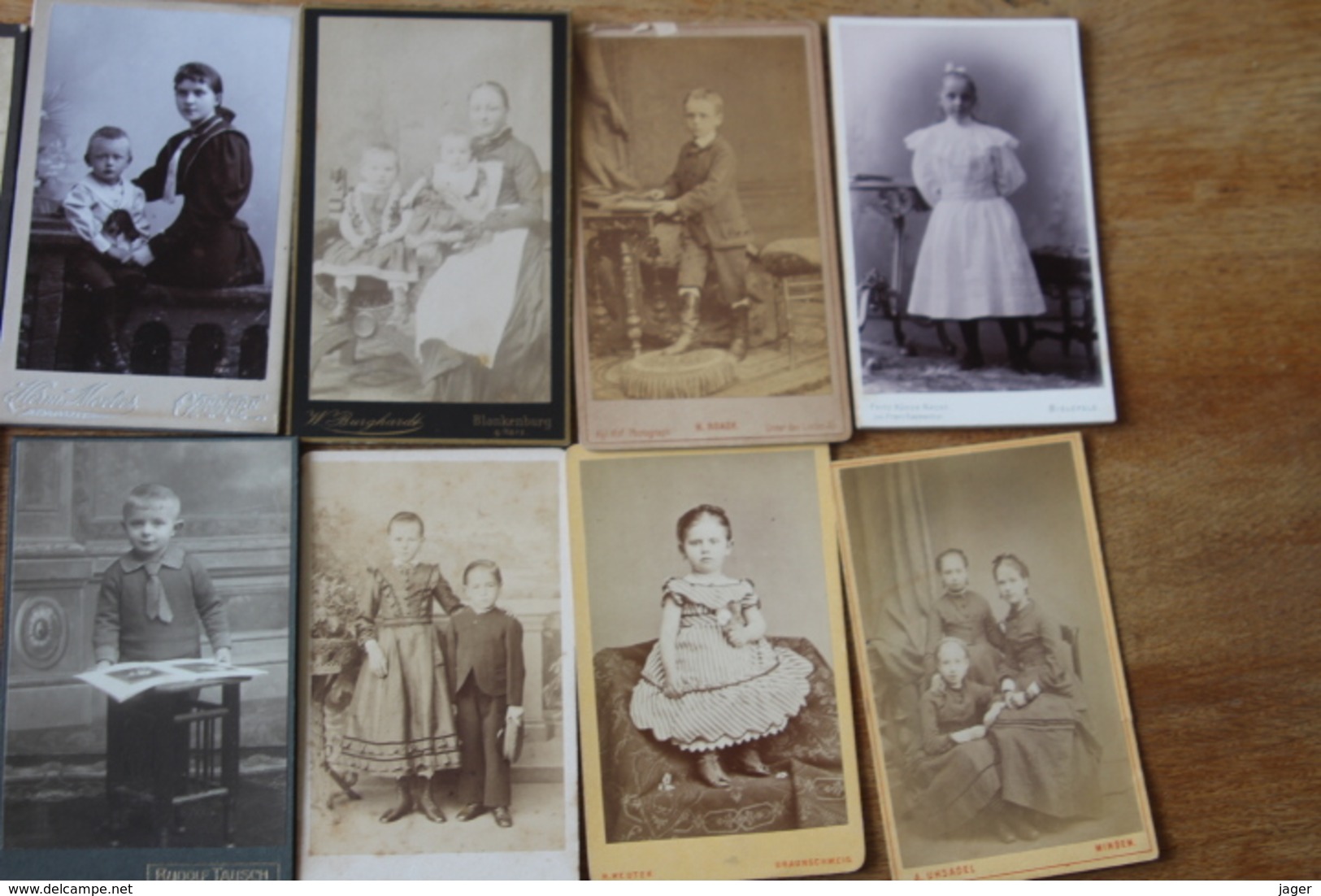 lot  de cdv d'enfants vers 1900