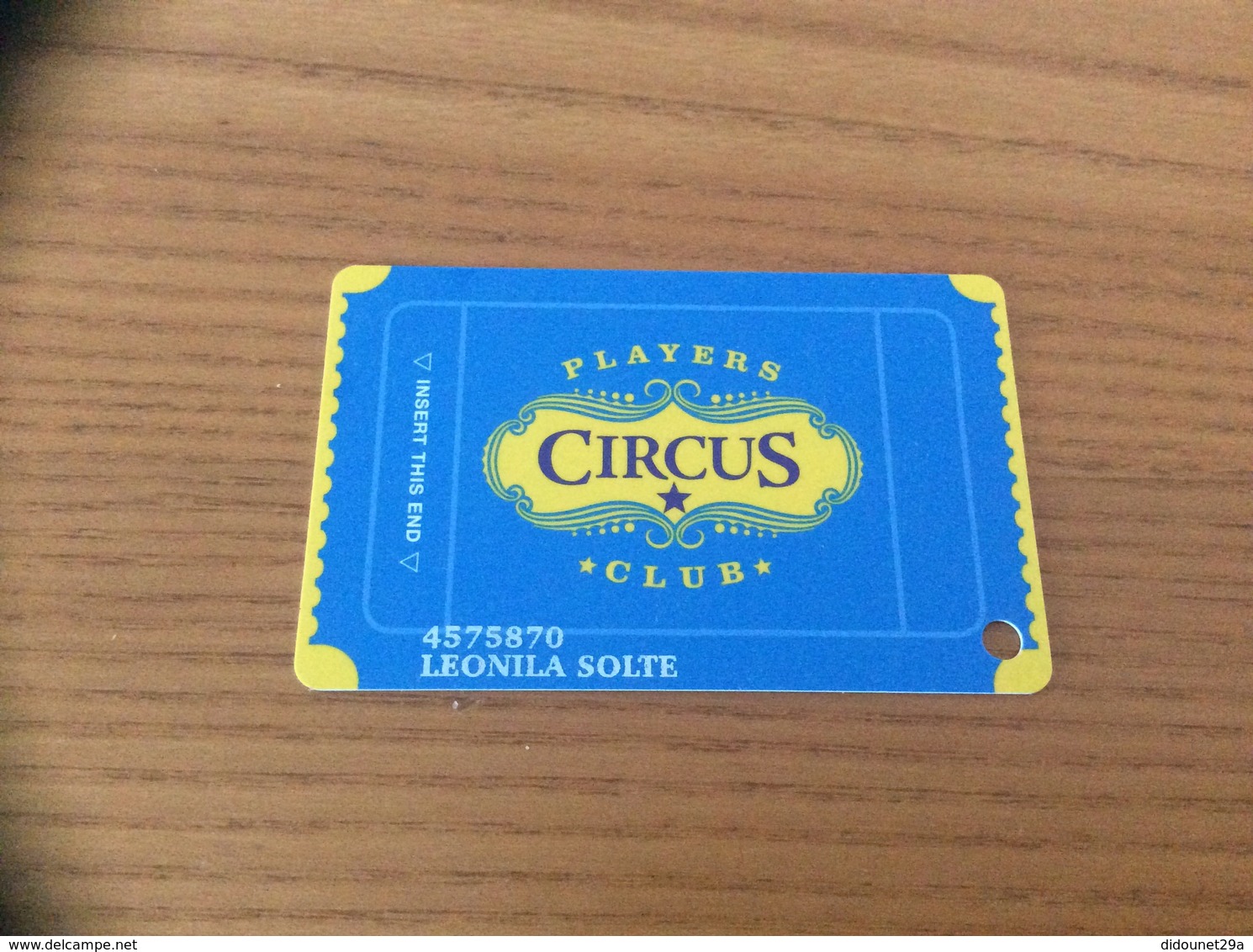 Carte De Casino Magnétique ** "PLAYERS CIRCUS CLUB" LAS VEGAS - USA - Cartes De Casino