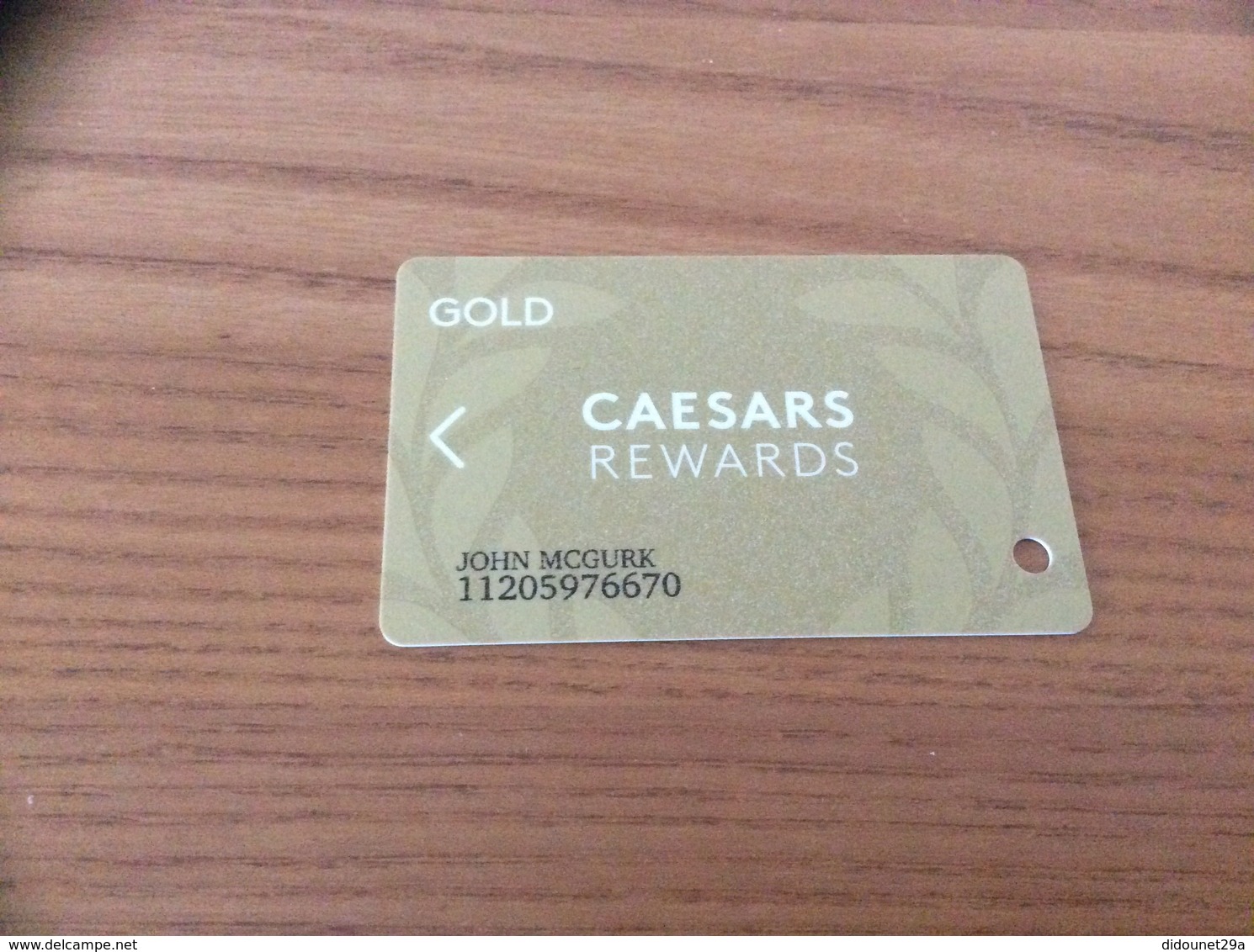 Carte De Casino Magnétique * "CAESARS REWARDS - GOLD" LAS VEGAS - USA - Cartes De Casino