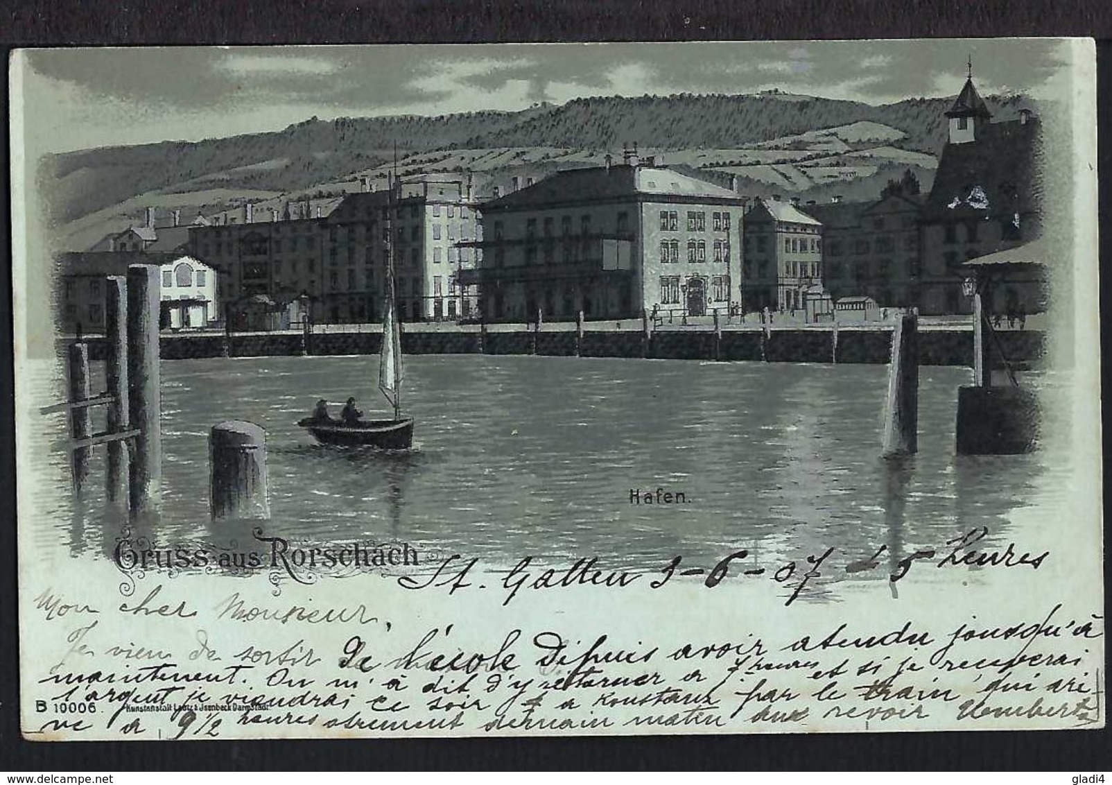 Gruss Aus Rorschach - Hafen Von Der Seeseite Aus - 1907 - Rorschach