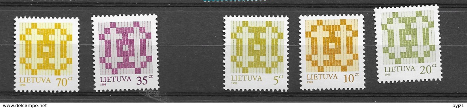 1998 MNH Lituania Year Collection Postfris** - Lithuania