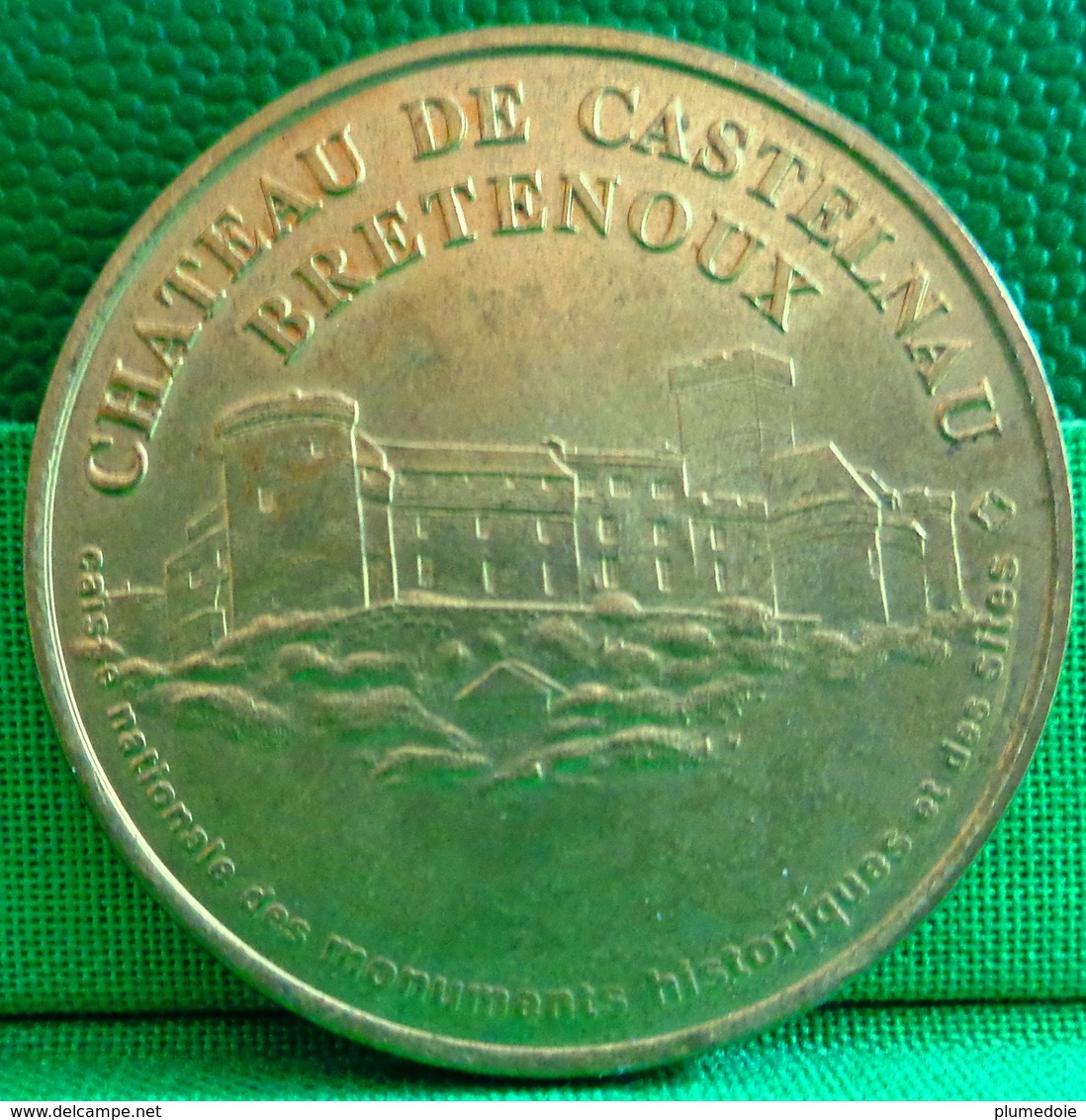 MEDAILLE TOURISTIQUE . LOT . CHATEAU DE CASTELNAU BRETENOUX . CAISSE DES MONUMENTS ET DES SITES . MONNAIE DE PARIS 1998 - Non-datés