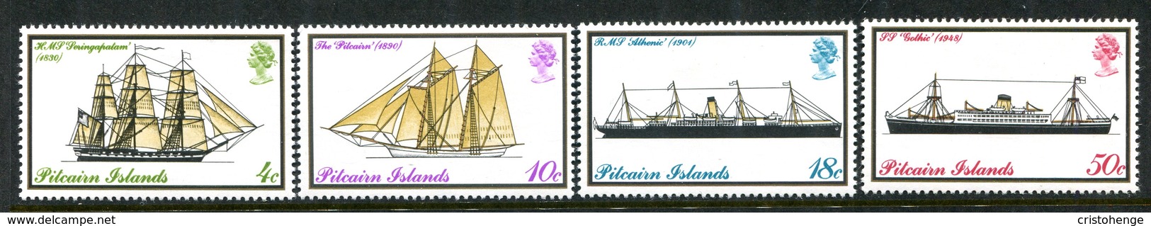 Pitcairn Islands 1975 Mailboats Set LHM (SG 157-160) - Pitcairn Islands