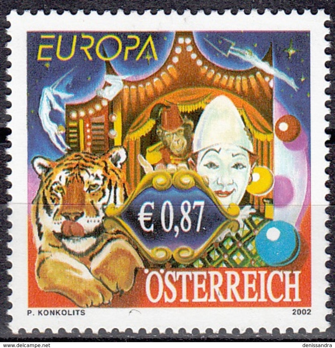 Österreich 2002 Michel 2376 Neuf ** Cote (2017) 3.00 Euro Europa CEPT Le Cirque - Neufs