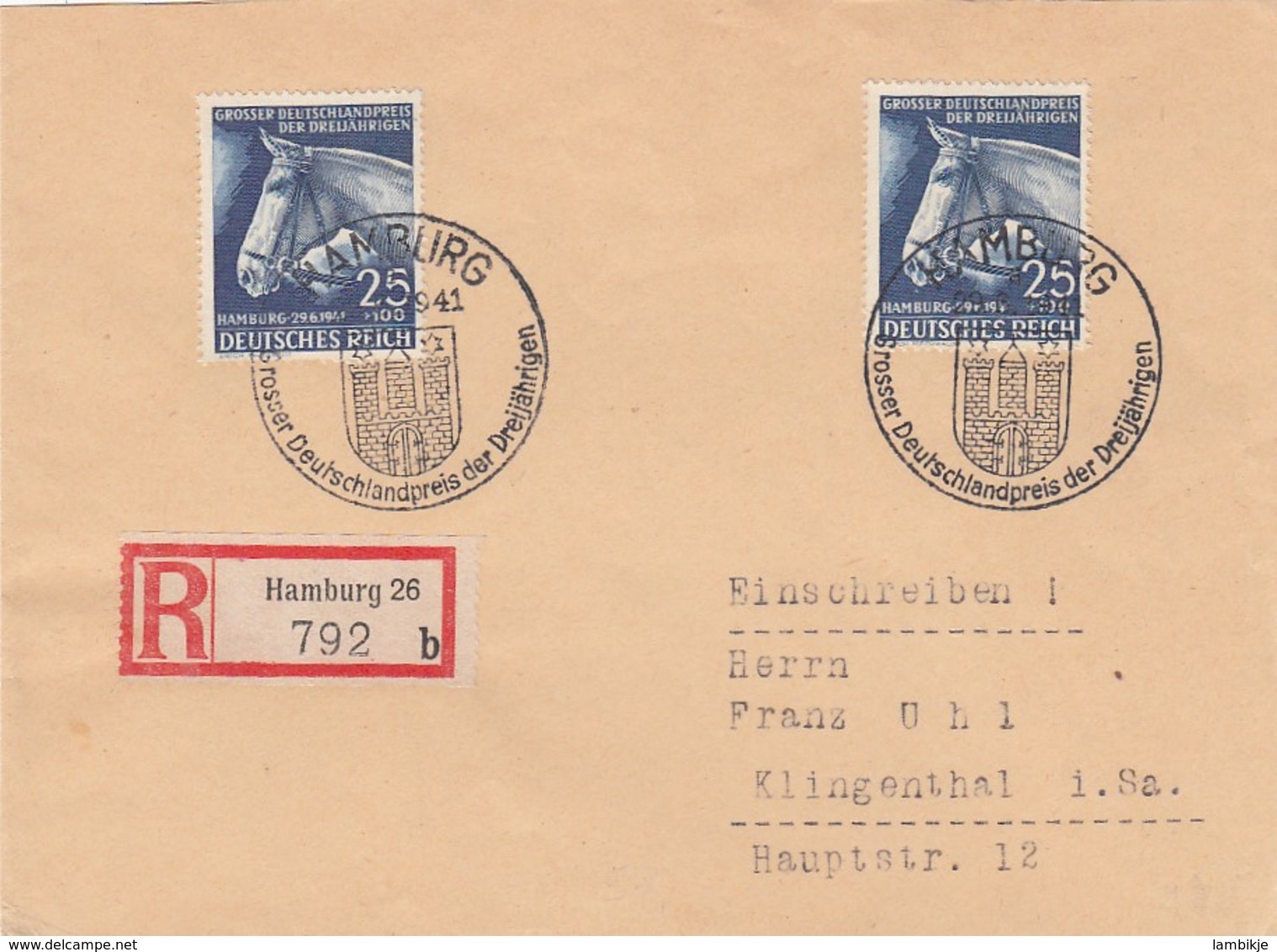 Deutsches Reich R Brief 1941 - Briefe U. Dokumente