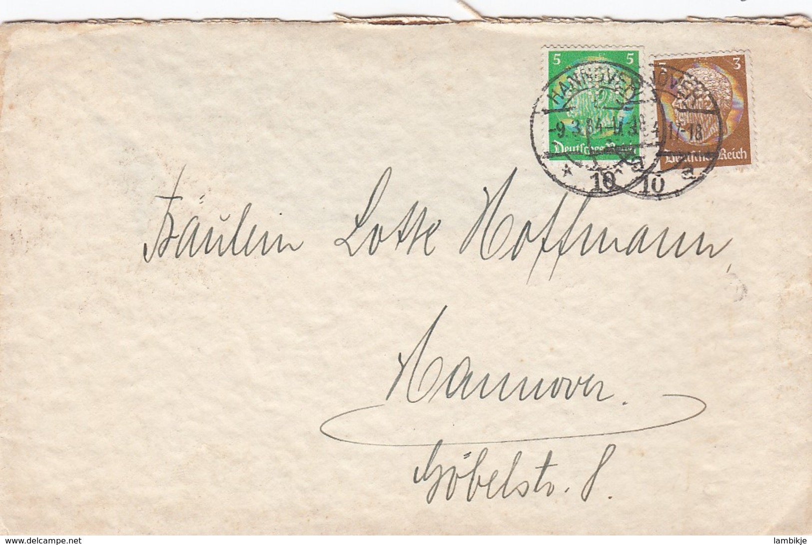 Deutsches Reich Firmenlochung / Perfin Brief 1934 MM - Briefe U. Dokumente