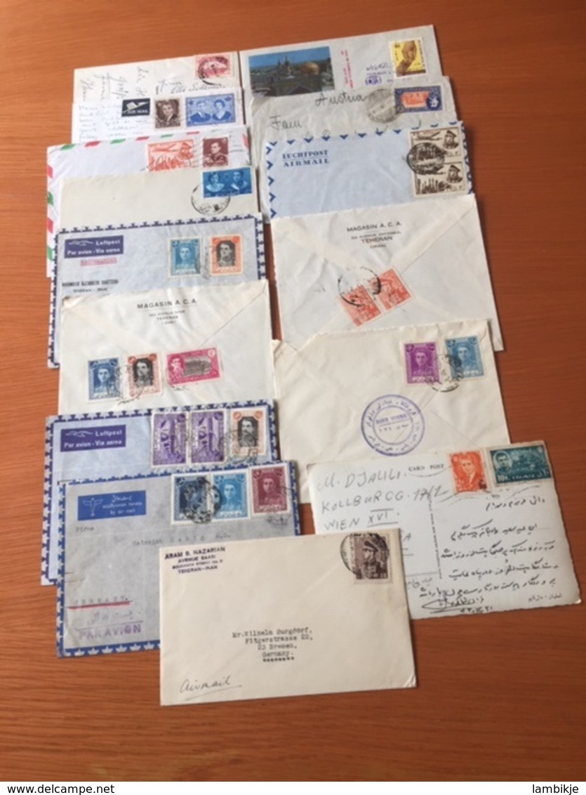 +++ Sammlung 90 Briefe Und Postkarten Viel Luftpost Iran  +++ - Collections (without Album)