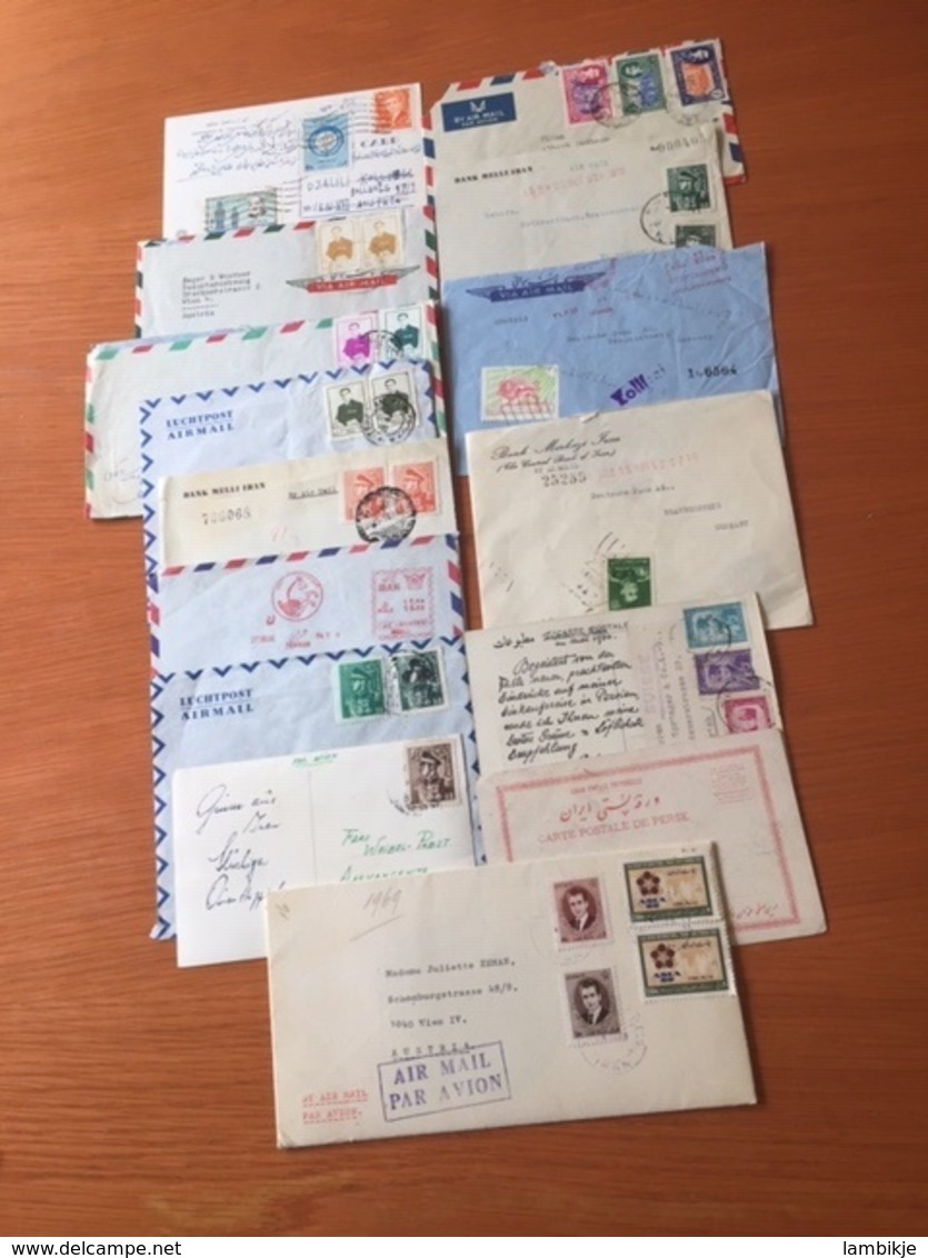 +++ Sammlung 90 Briefe Und Postkarten Viel Luftpost Iran  +++ - Collections (without Album)