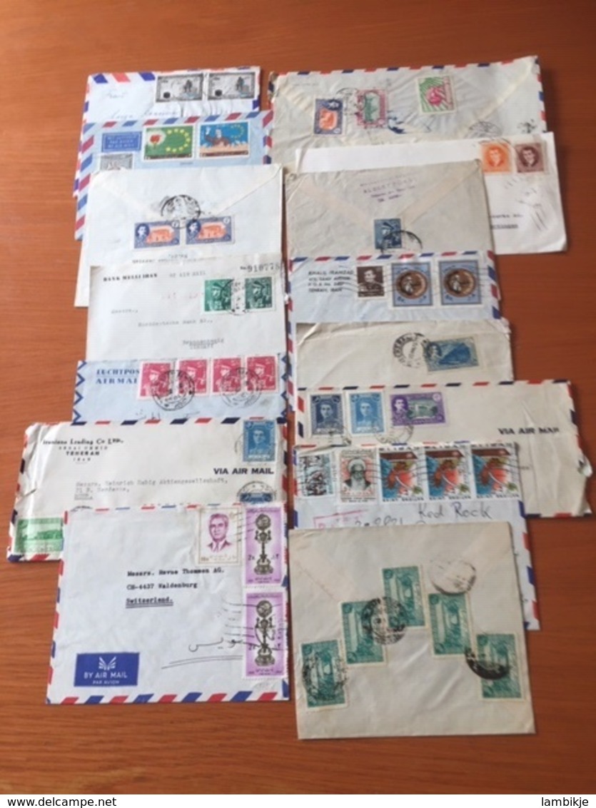 +++ Sammlung 90 Briefe Und Postkarten Viel Luftpost Iran  +++ - Collections (without Album)