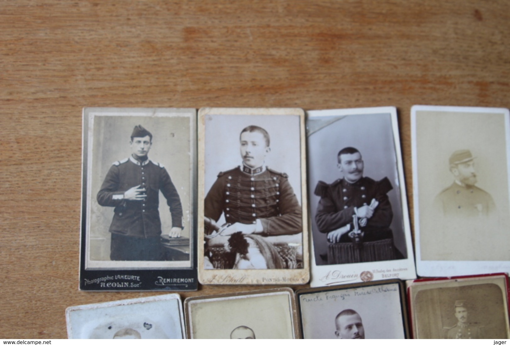 Lot  De 10  Cdv  Militaire XIX°   Dragon Infanterie - Guerre, Militaire