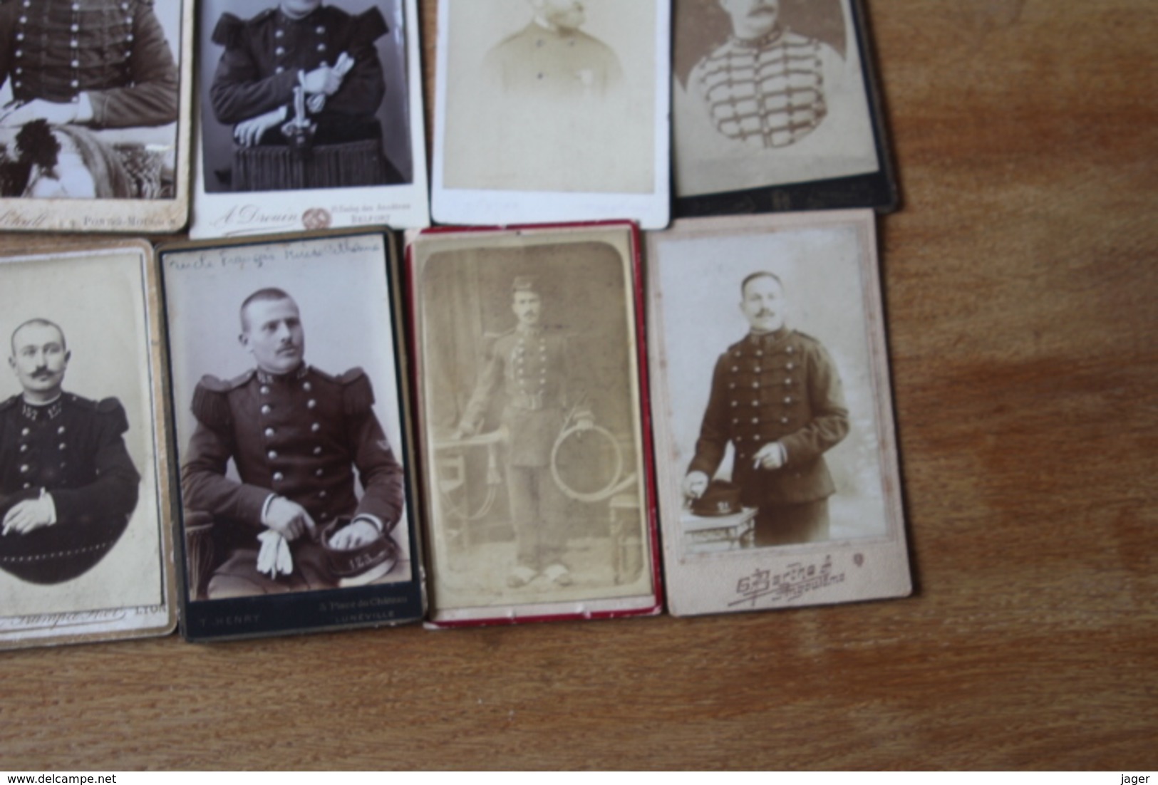 Lot  De 10  Cdv  Militaire XIX°   Dragon Infanterie - Guerre, Militaire