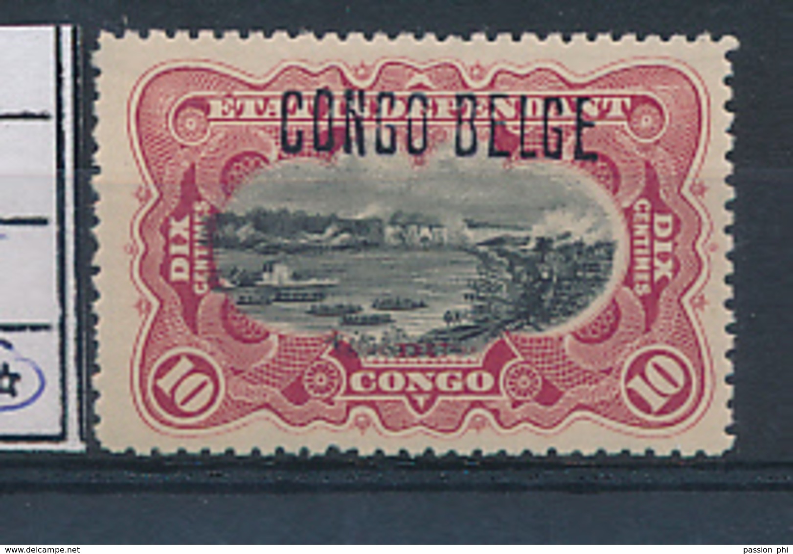 BELGIAN CONGO 1909 ISSUE COB 31L4 LH - Neufs