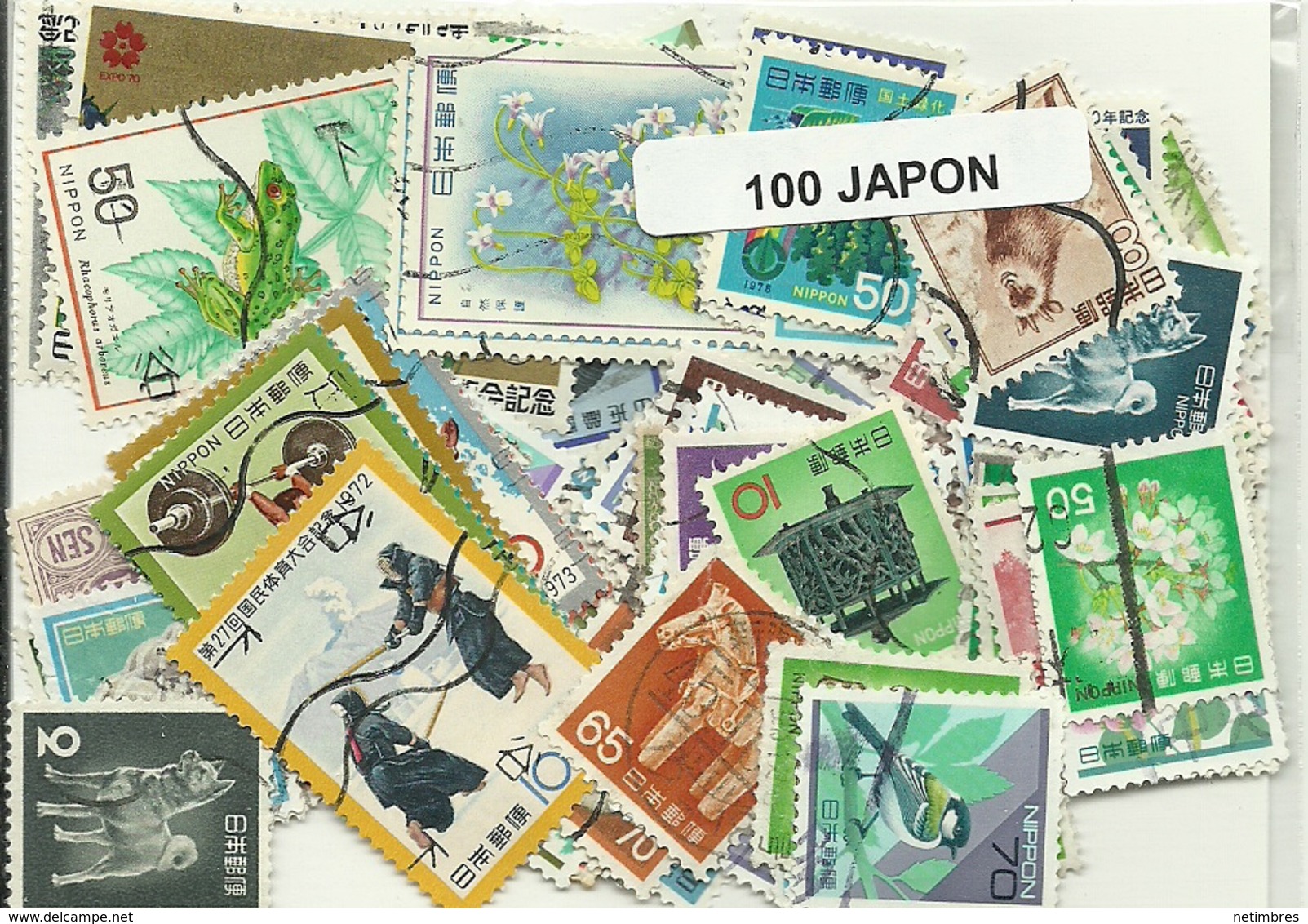 Lot 100 Timbres Du Japon - Other & Unclassified