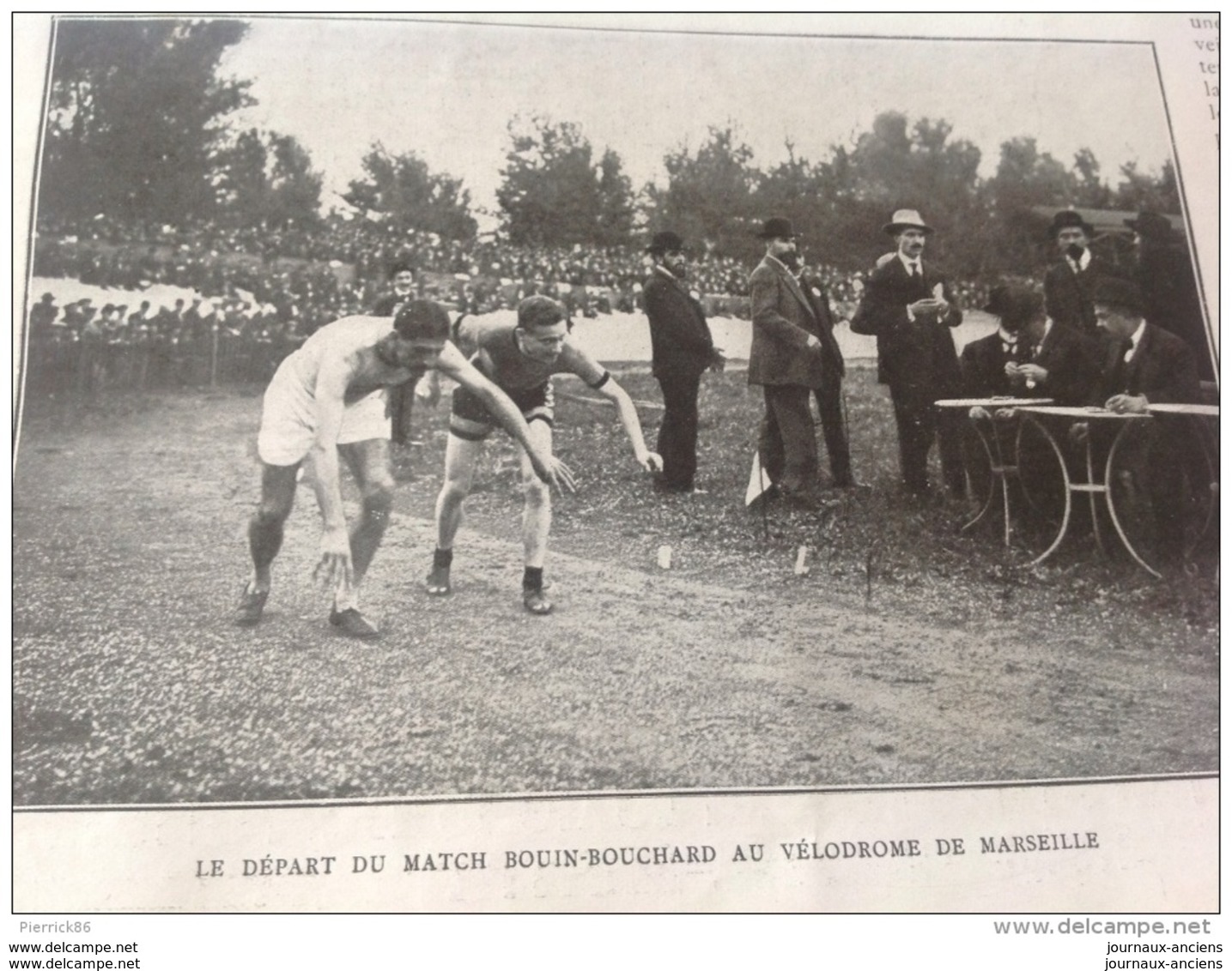 1911 VELODROME DE MARSEILLE JEAN BOUIN / DRAGS DE CHANTILLY / COMTE  DE LASTOURS / VENERIE / CHAT SAUVAGE EN AMERIQUE - 1900 - 1949