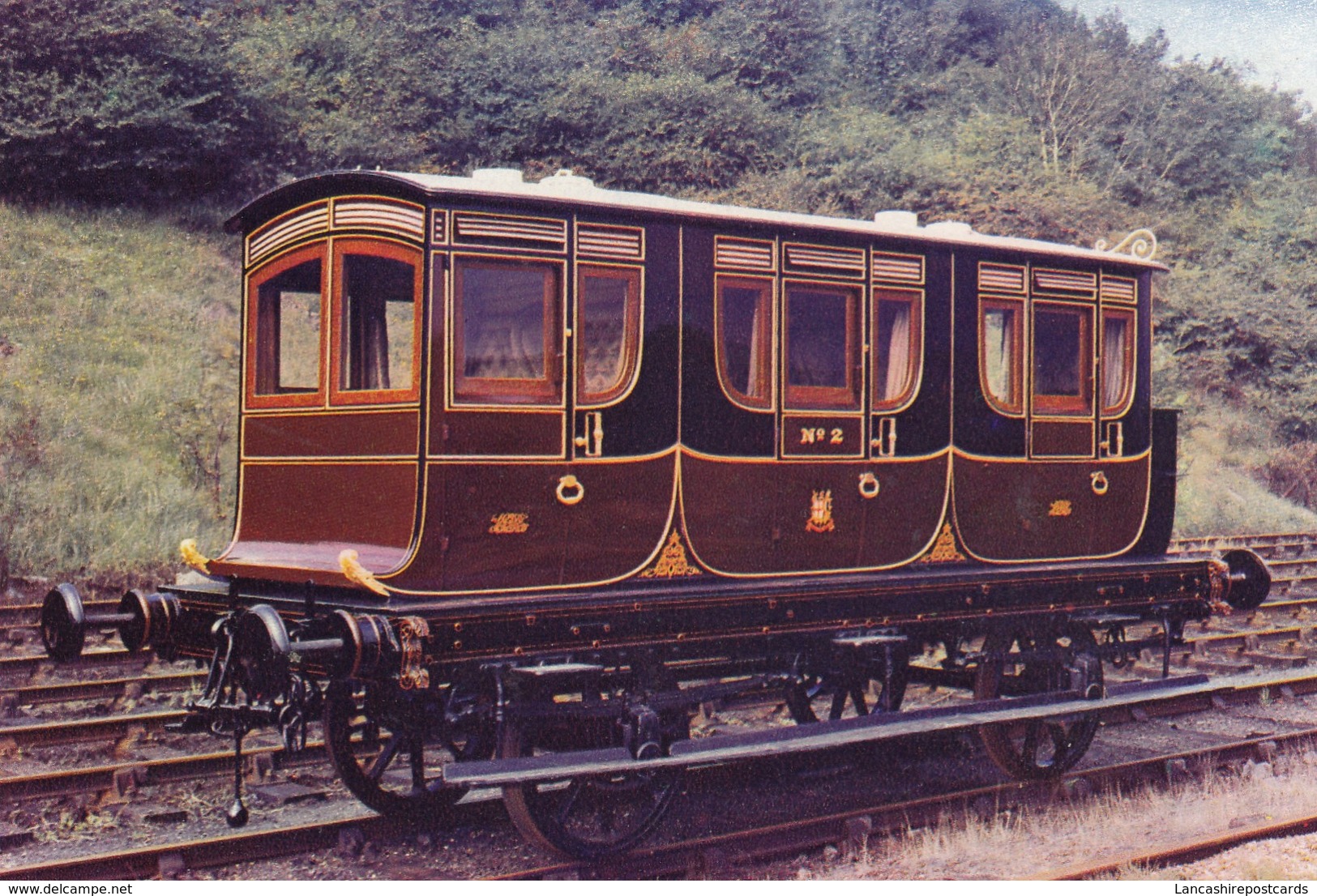 Postcard Royal Coach London And Birmingham Railway Built 1842 For Queen Adelaide [ Train Carriage ] My Ref  B23709 - Trains