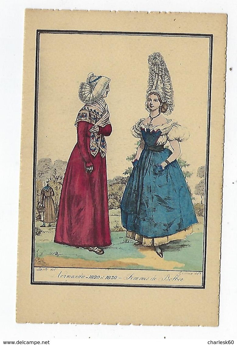 CPA - Folklore - Costumes Des Provinces Françaises - Bolbec - Normandie -1820 à 1830 - Femmes De Bolbec - Bolbec