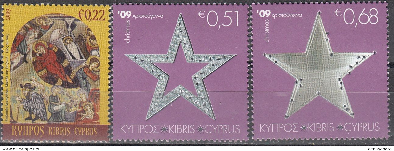 Cyprus 2009 Michel 1169 - 1171 Neuf ** Cote (2010) 3.00 € Noël - Neufs