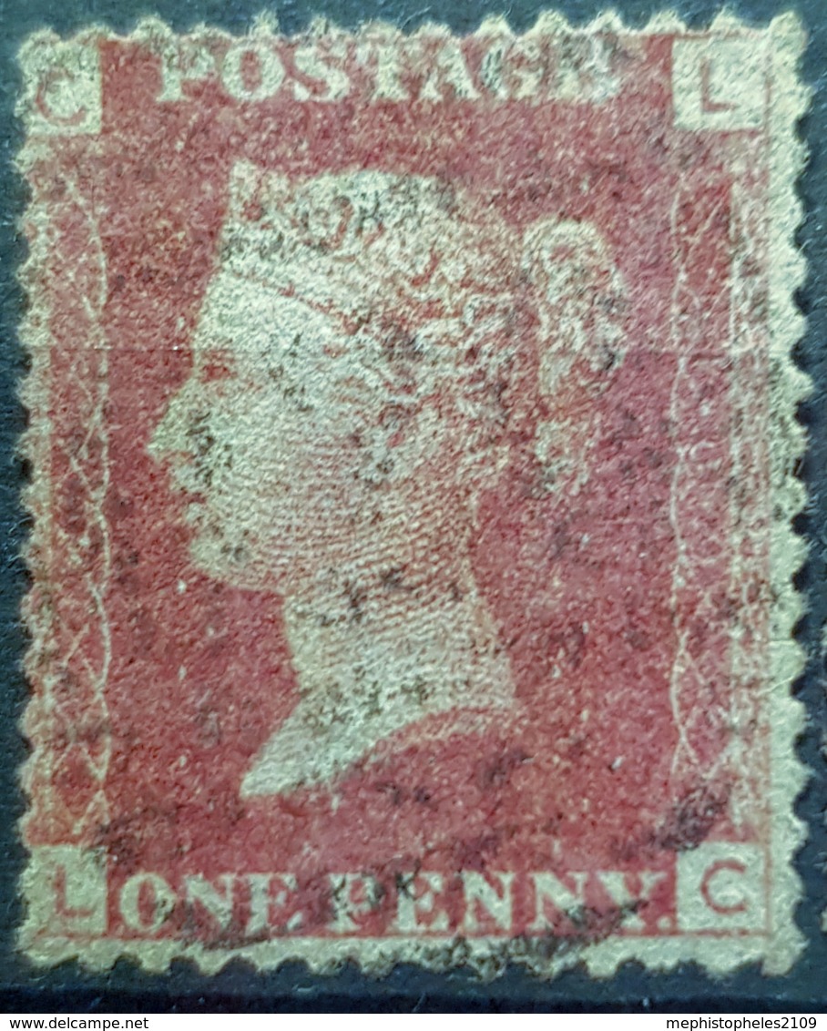 GREAT BRITAIN - Canceled Penny Red - Plate 109 - Sc# 33, SG# 43 - Queen Victoria 1p - Usados
