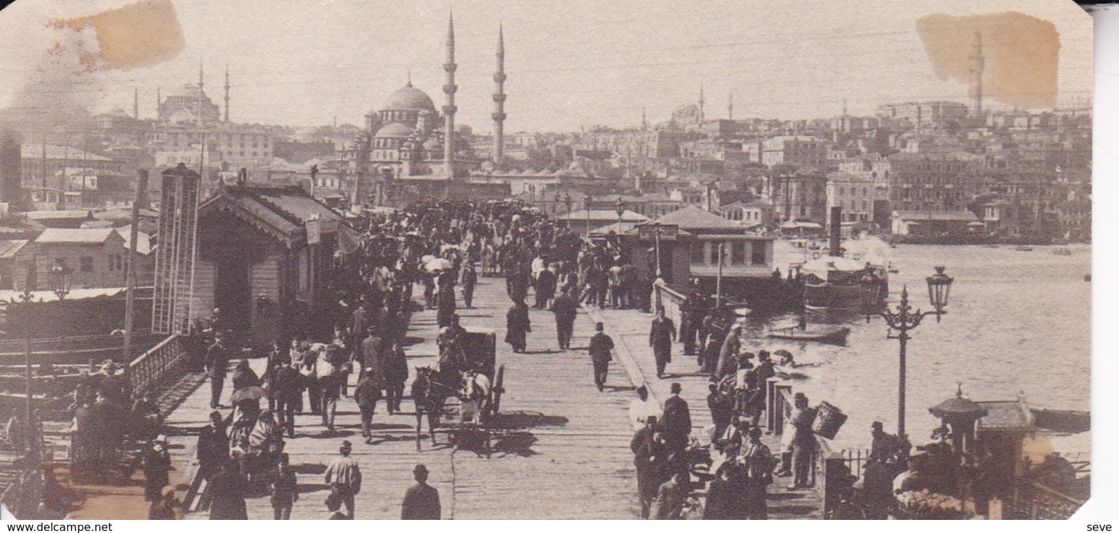 TURQUIE INSTANBUL Le Port Avant 1914  Photo Amateur Format 7,5 X 5,5 Cm Environ - Overlijden