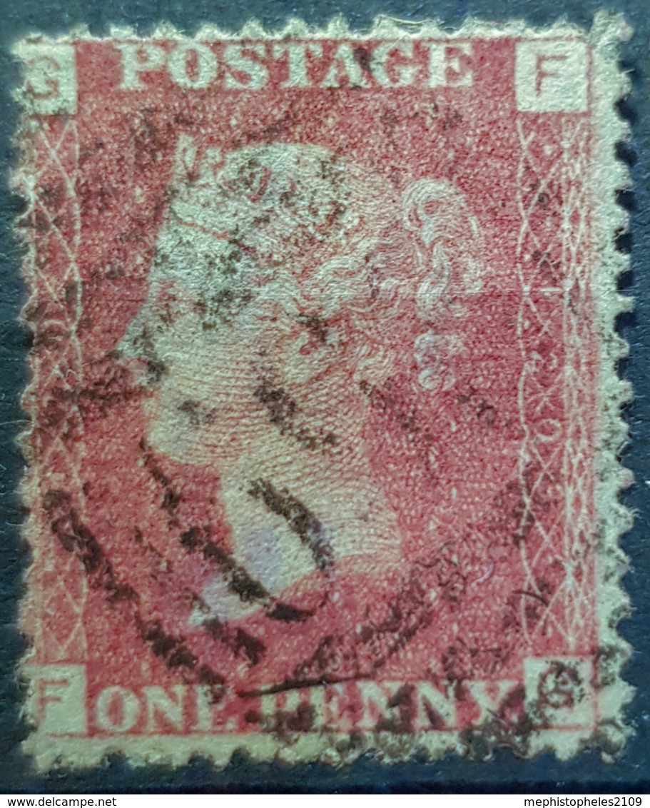 GREAT BRITAIN - Canceled Penny Red - Plate 120 - Sc# 33, SG# 43 - Queen Victoria 1p - Usati