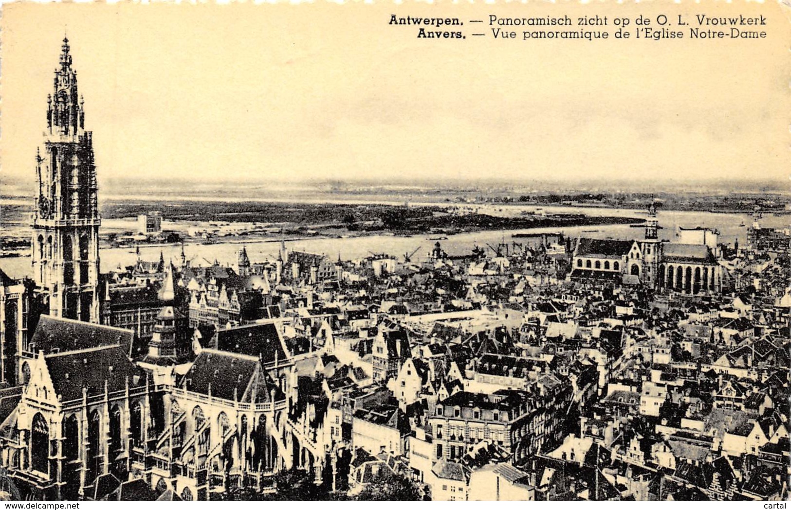 ANTWERPEN - Panoramisch Zicht Op De O. L. Vrouwkerk - Antwerpen