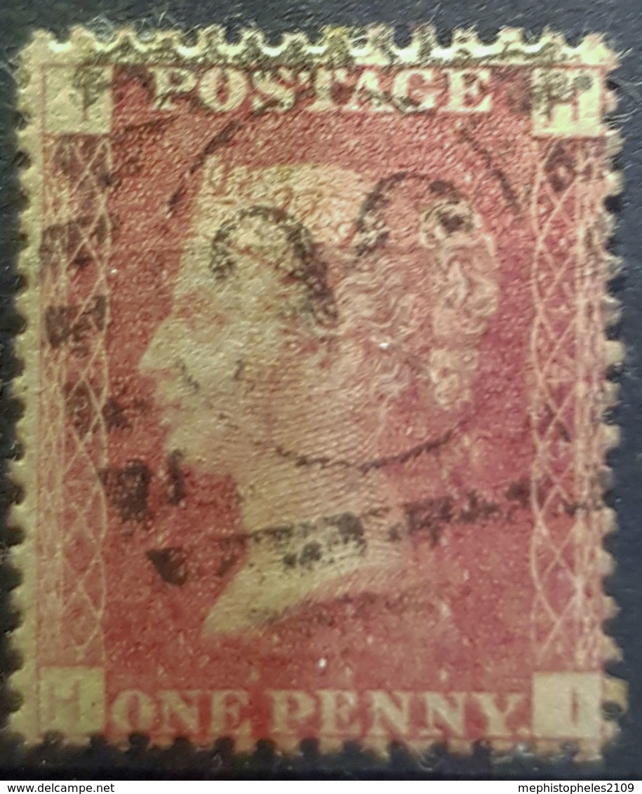 GREAT BRITAIN - Canceled Penny Red - Plate 145 - Sc# 33, SG# 43 - Queen Victoria 1p - Usados