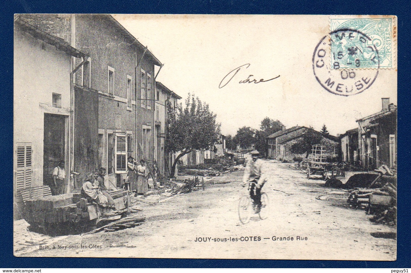 55. Jouy Sous Les Côtes. Grande Rue. 1906 - Otros & Sin Clasificación