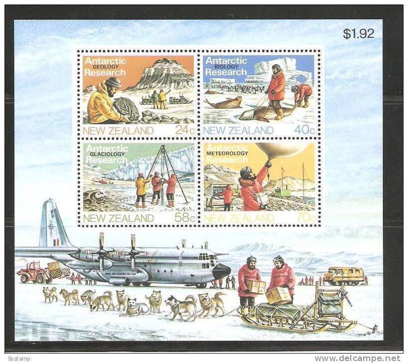 New Zealand 1984 Antarctic Research Miniature Sheet  MNH - Unused Stamps