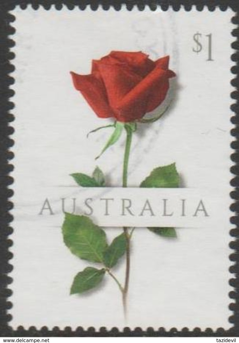 AUSTRALIA - USED 2017 $1.00 Special Occasions - Red Rose - Flower - Used Stamps