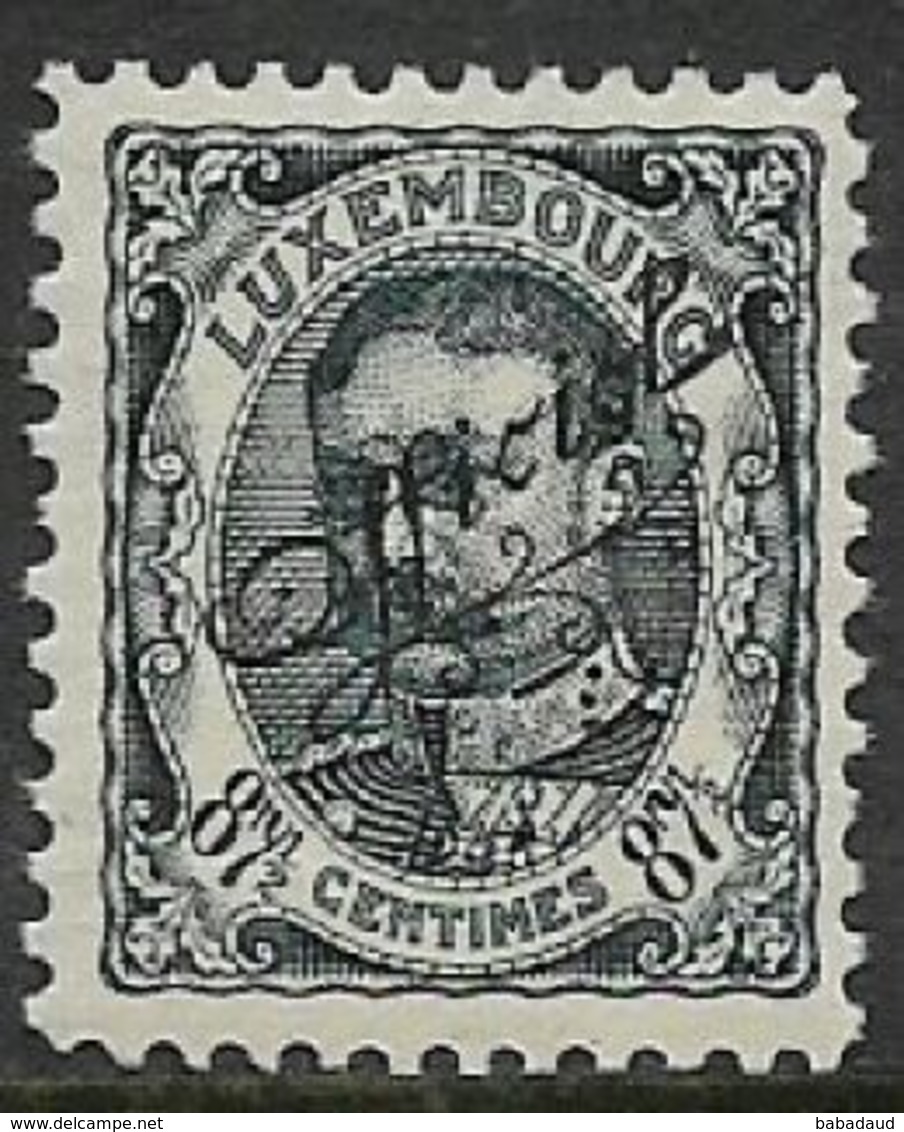 Luxembourg, 1875 -9, 2 Cents H/s OFFICIAL, MH *, Torn - Officials