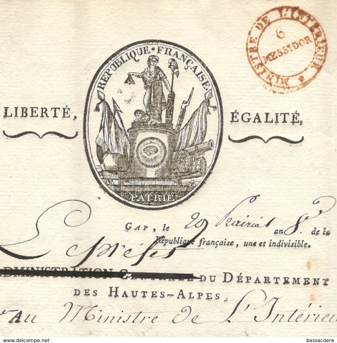 21176 - PREFECTURE DES HAUTES ALPES - 1701-1800: Vorläufer XVIII