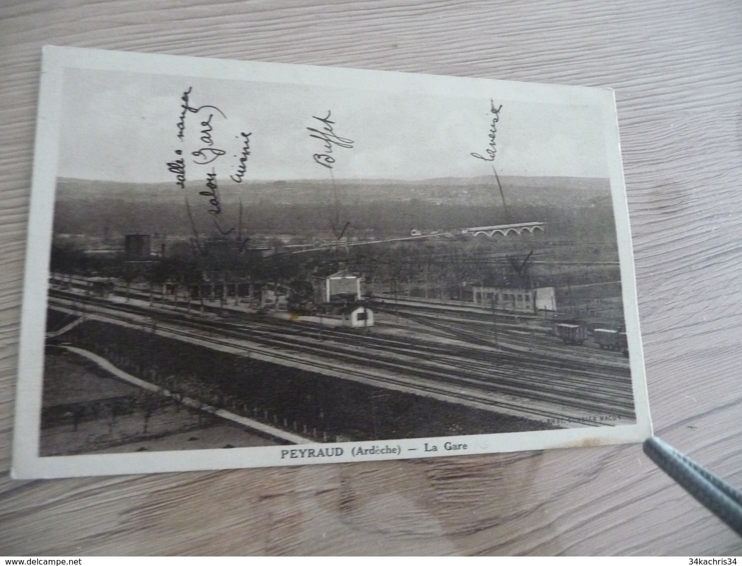 CPA 07 Ardèche Peyraud  La Gare  TBE - Autres & Non Classés