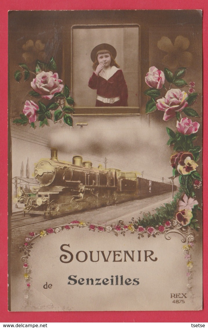 Senzeilles - Souvenir De ... Carte Fantaisie - 1919 ( Voir Verso ) - Cerfontaine