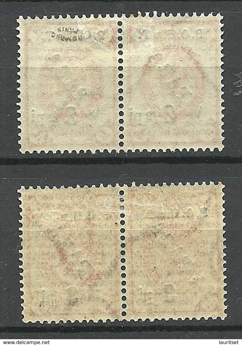 RUSSLAND RUSSIA 1900 Levant Levante Michel 20 X With Additional OPT As Pairs * - Levant