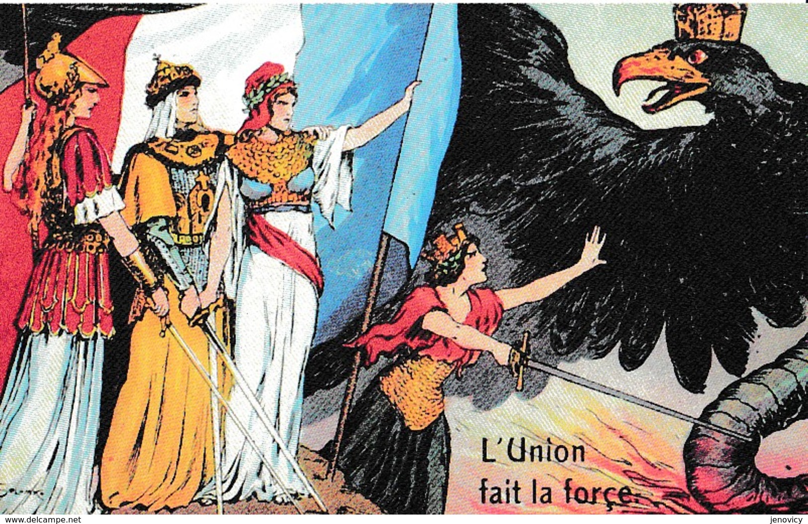 PATRIOTIQUE L'UNION FAIT LA FORCE REF 60715 - Patriottiche