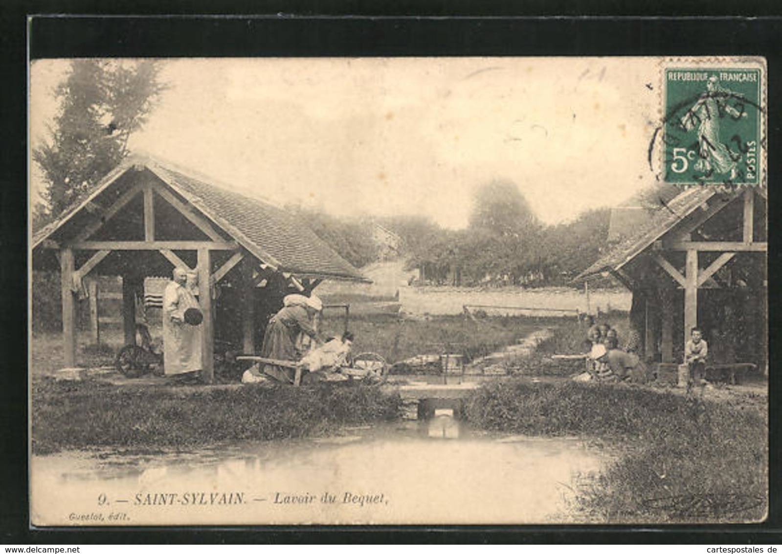 CPA Saint-Sylvain, Lavoir De Bequet - Autres & Non Classés