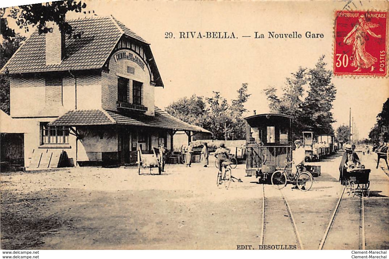 RIVA-BELLA : La Nouvelle Gare - Tres Bon Etat - Riva Bella