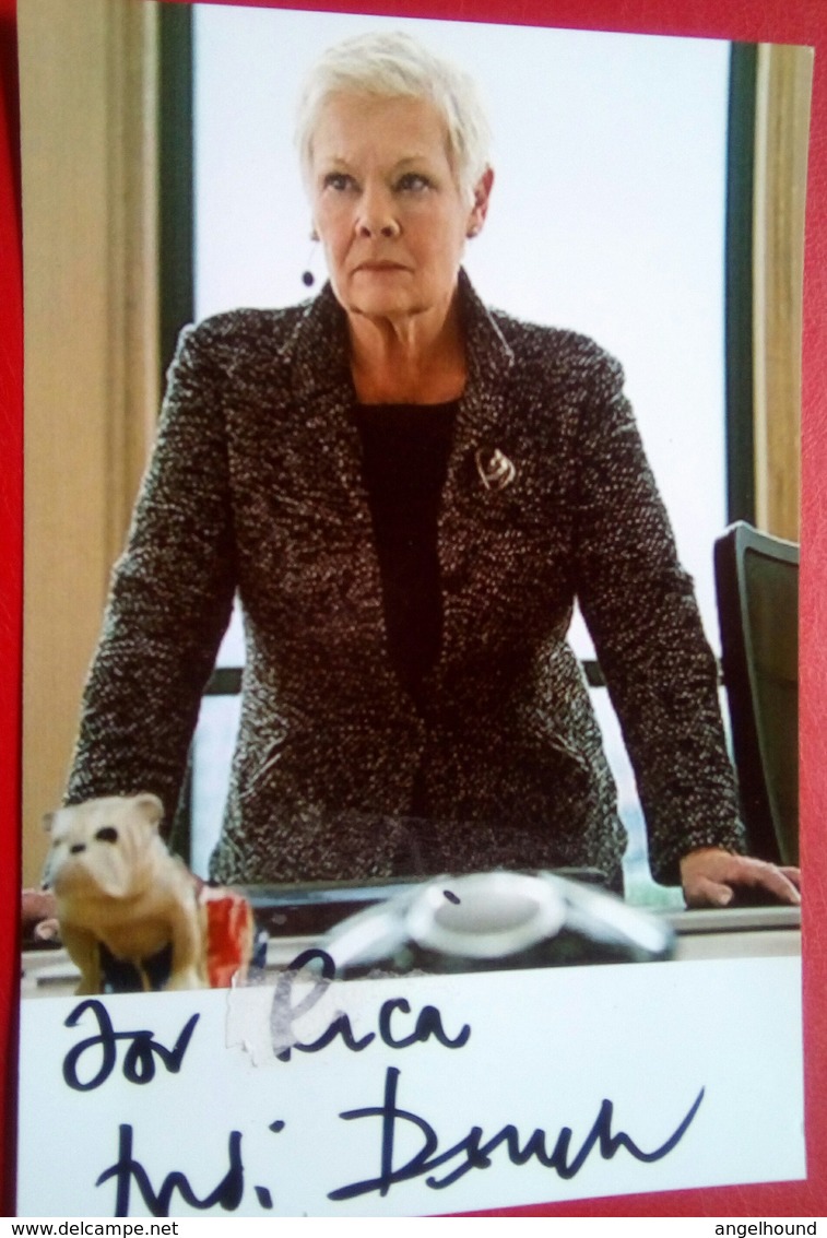 Judi Dench Hand Signed  Personalized - Autres & Non Classés