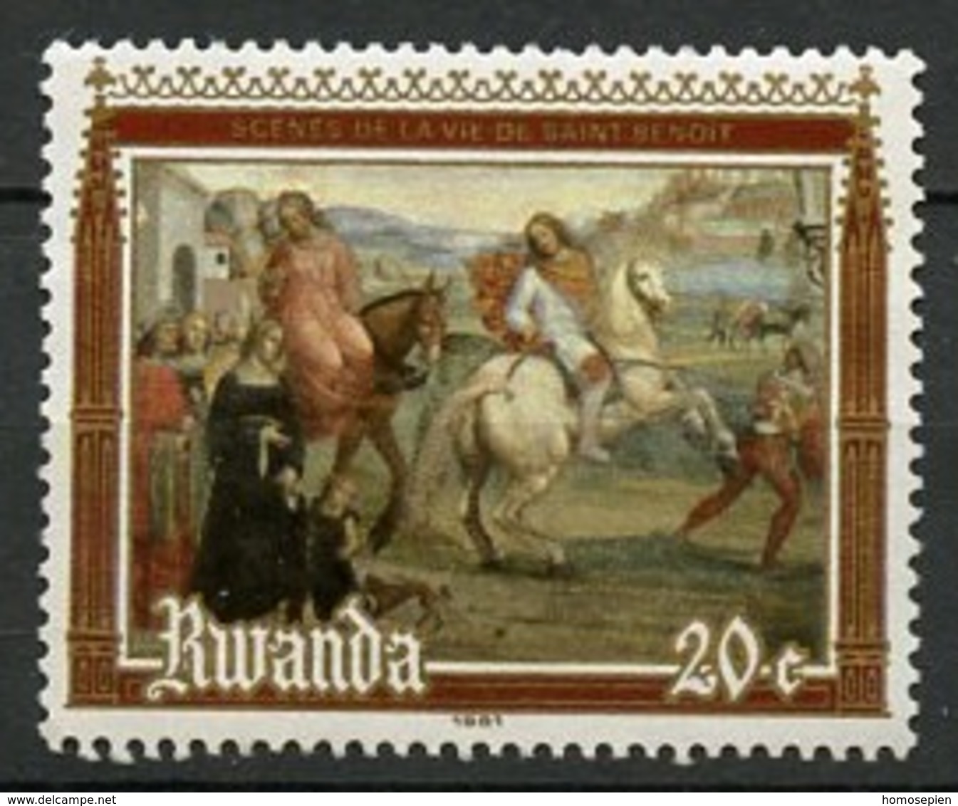 Rwanda - Ruanda 1981 Y&T N°1016 - Michel N°1135 *** - 20c Saint Benoit - Neufs
